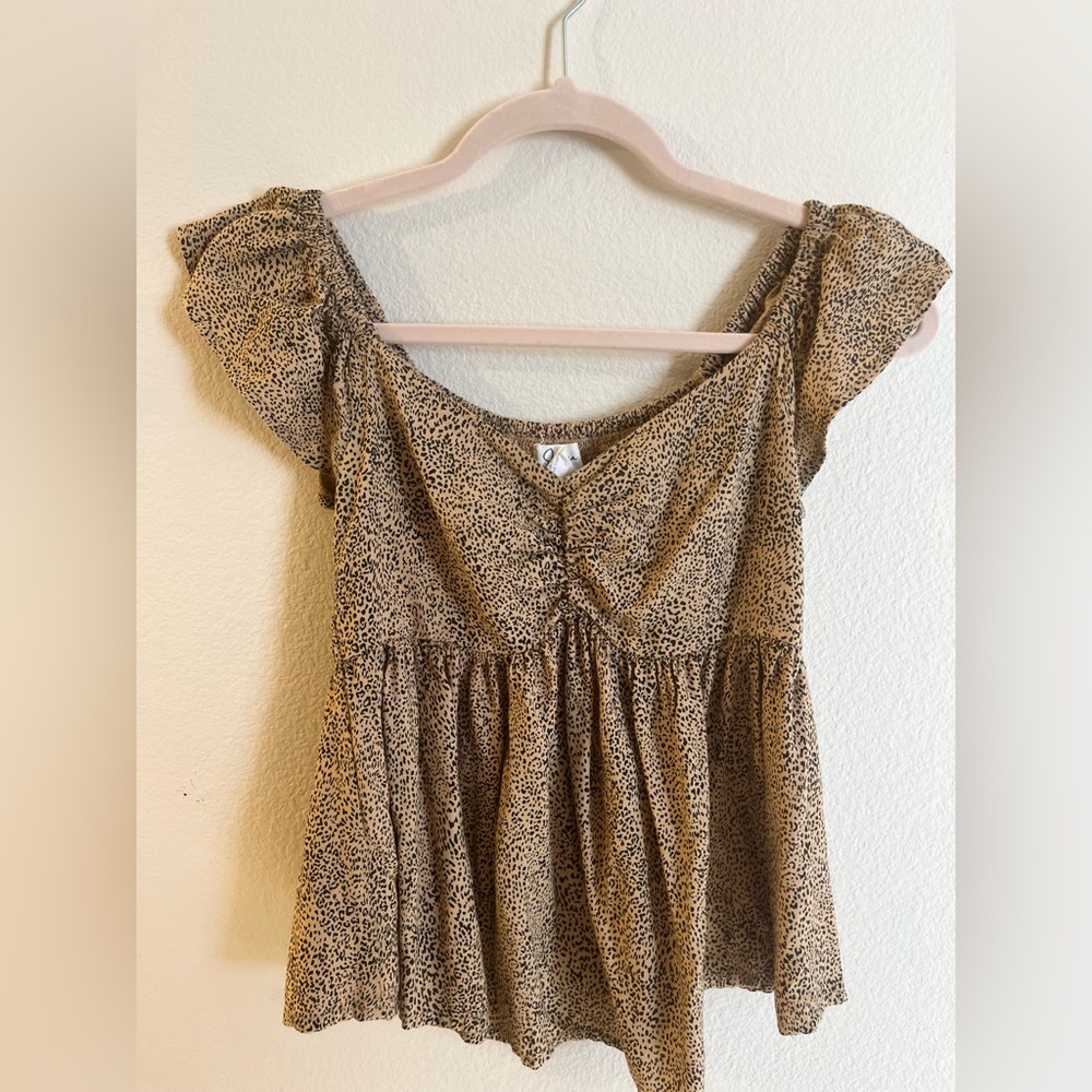 Cheetah blouse